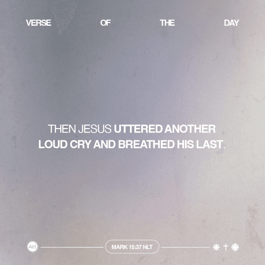 Then Jesus uttered another loud cry and breathed His last.