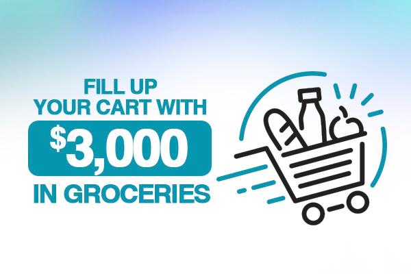 Fill Up Your Cart with $3,000 in Groceries