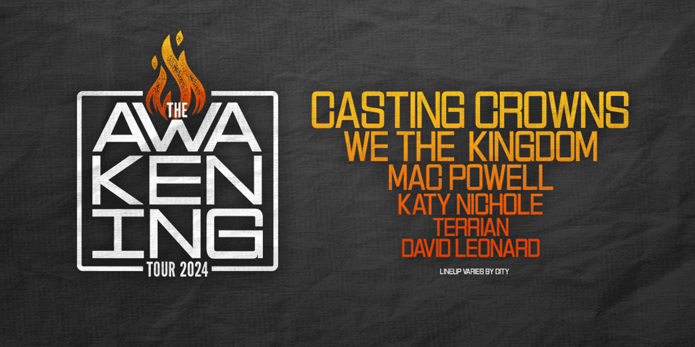 The Awakening Tour 2024: Casting Crowns, We The Kingdom, Mac Powell, Katy Nichole, Terrian, David Leonard