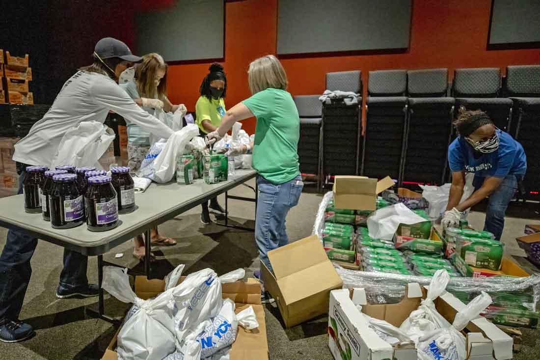 Rock Church volunteers feeding community