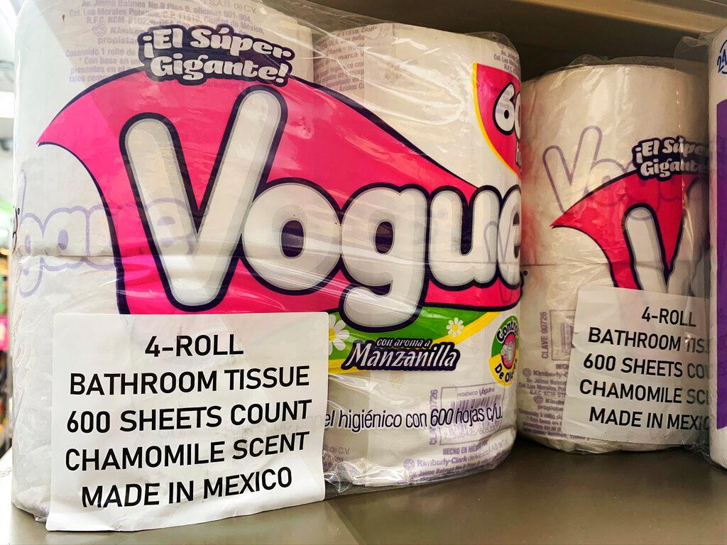 Mexican toilet paper brand, on the shelf at a 7-Eleven in New York