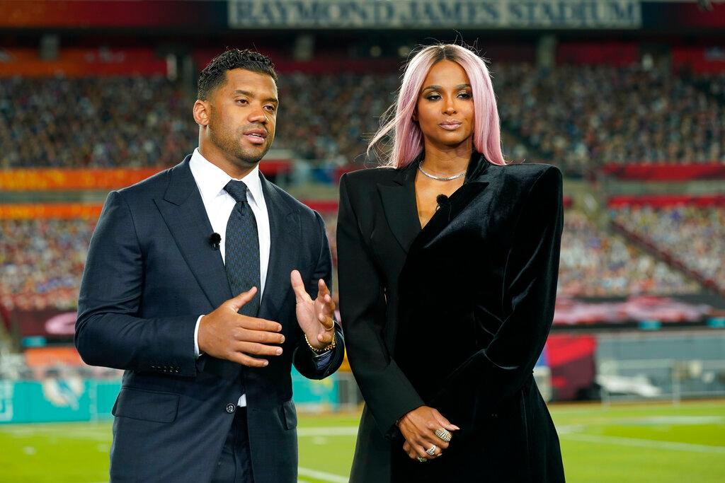 Russell Wilson and his wife Ciara