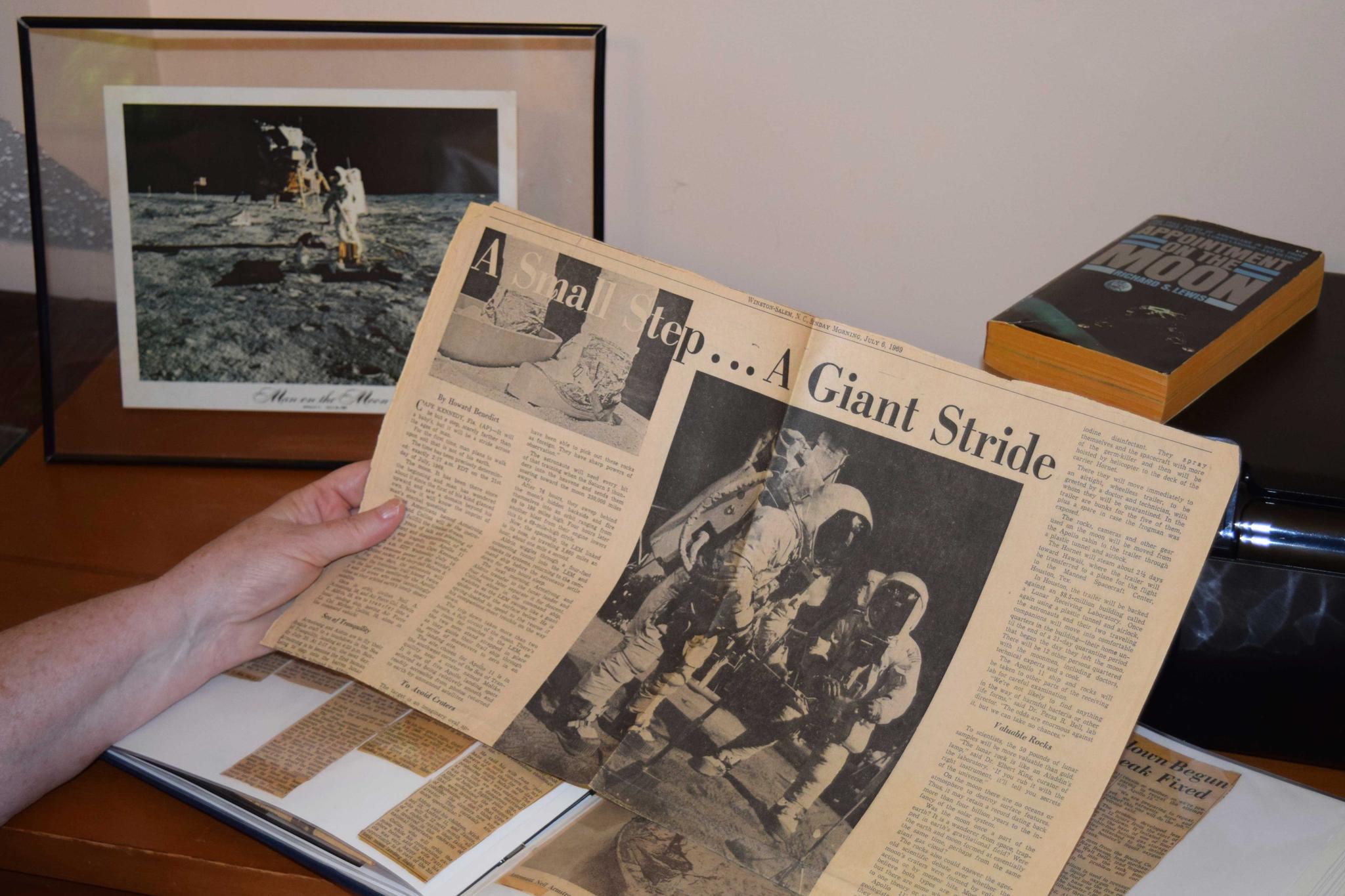 Apollo Moon Landing Newspaper Story